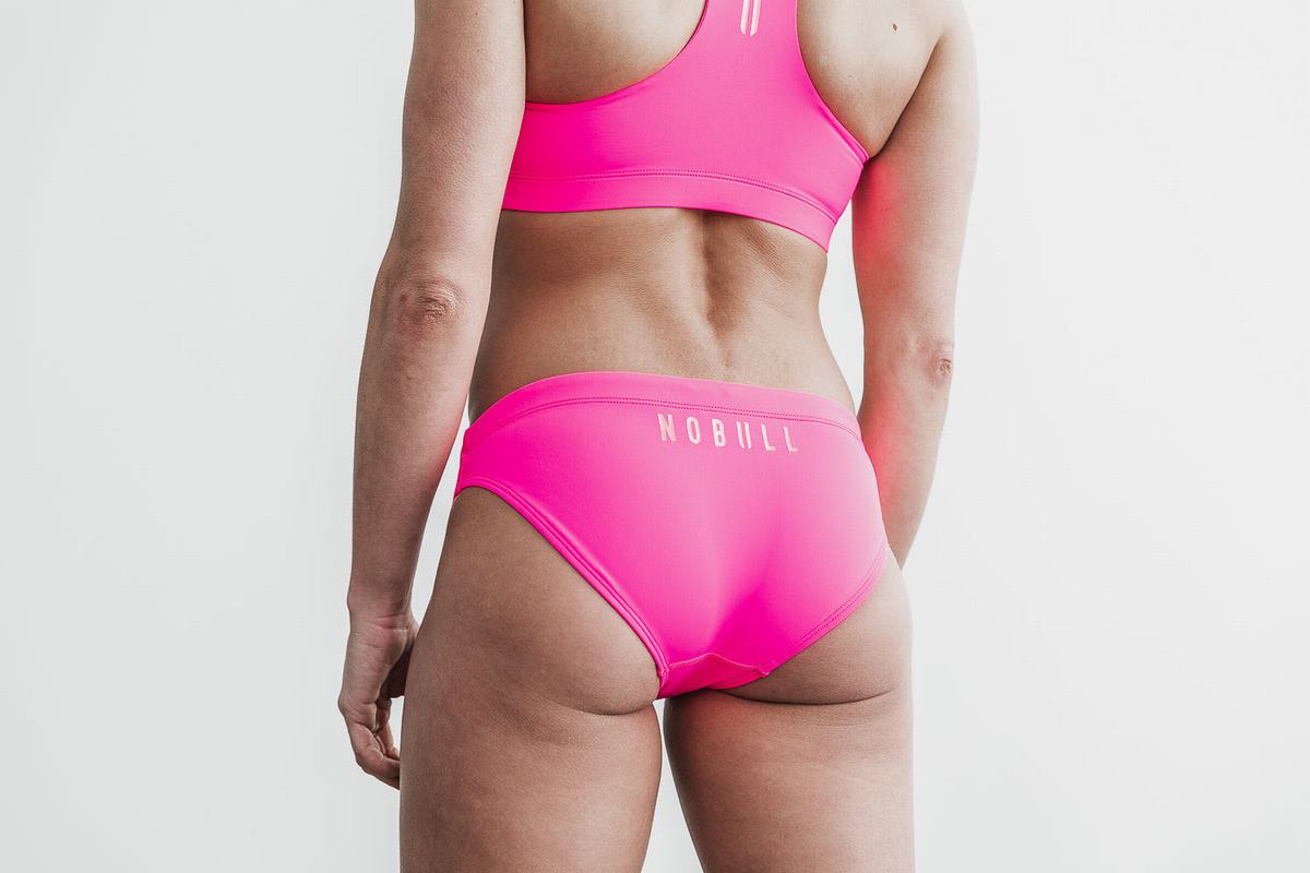 Nobull Neon Women's Swim Bottom Pink | Australia (NG2819)